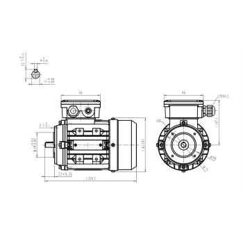 Silnik elektryczny 0,25kW 2800 obr/min. 63B14